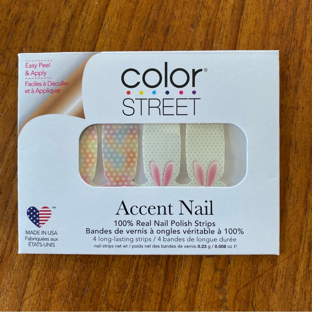 Color Street Accent Nail Strips NWT “Great Hare Day”